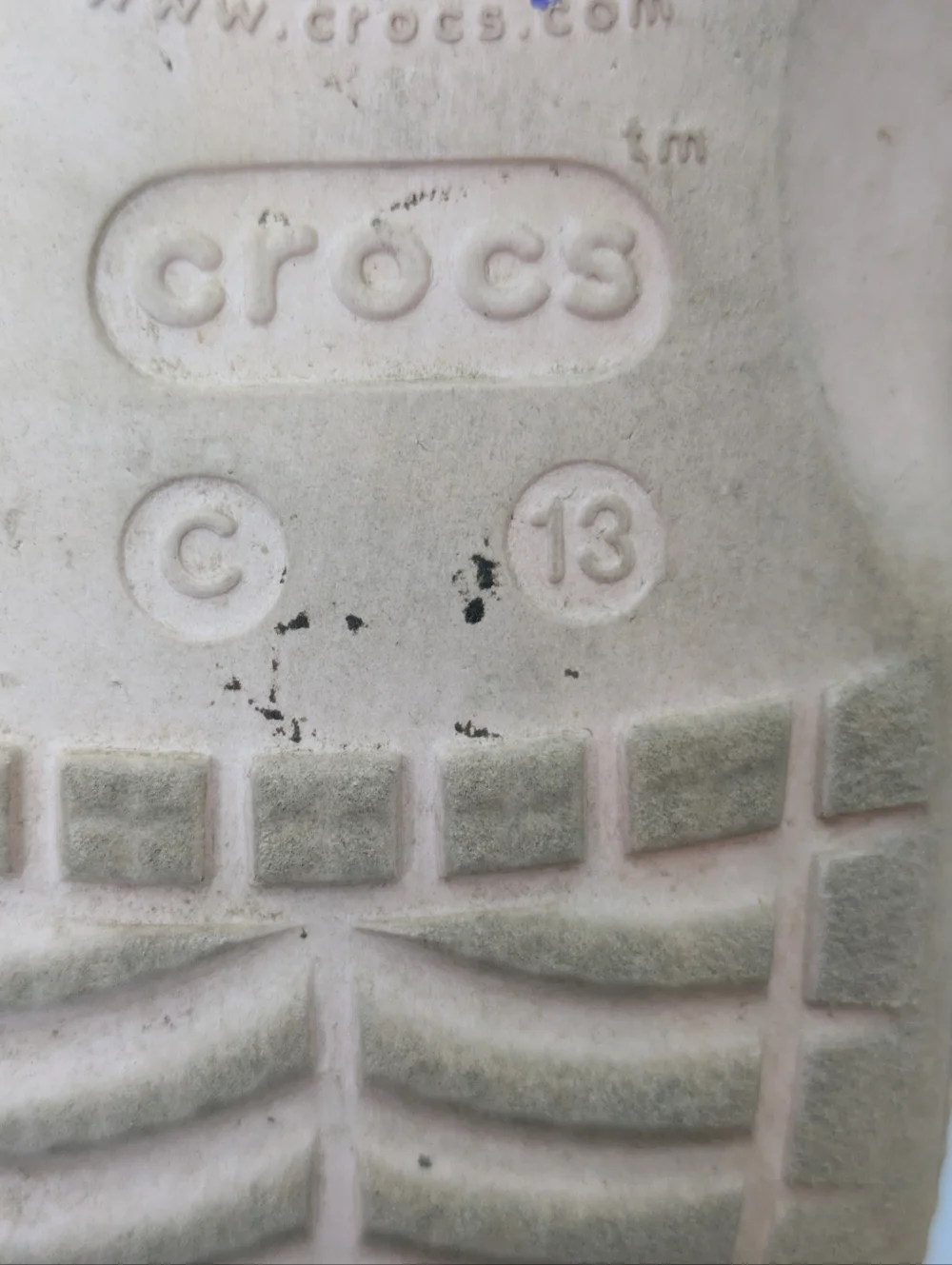 Crocs Pink Sparkles Water Shoe Sandal 13T